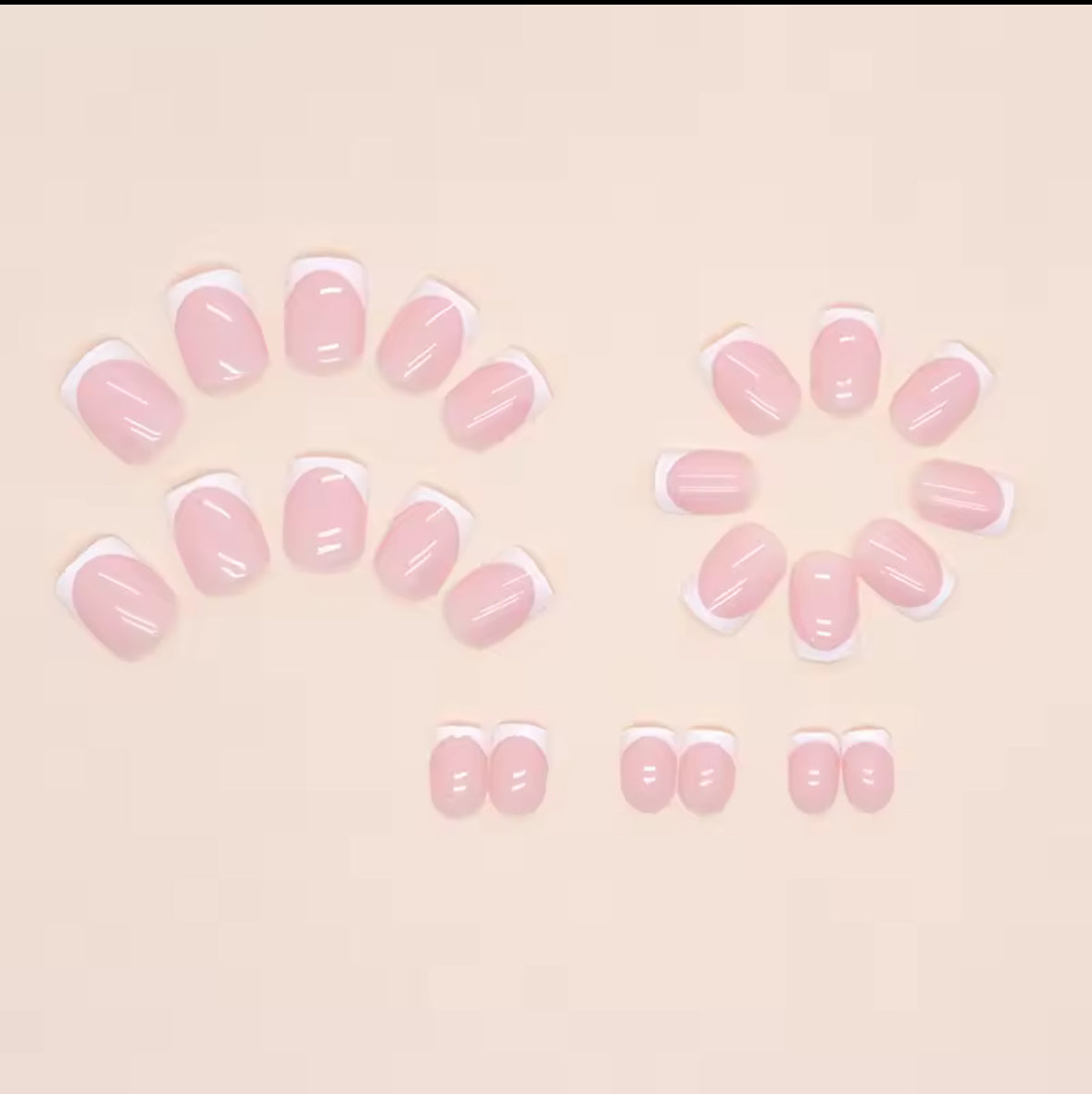 Faux ongles court - FRENCH