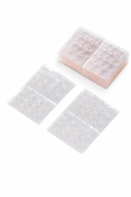 Stickers gel pour faux ongles réutilisables