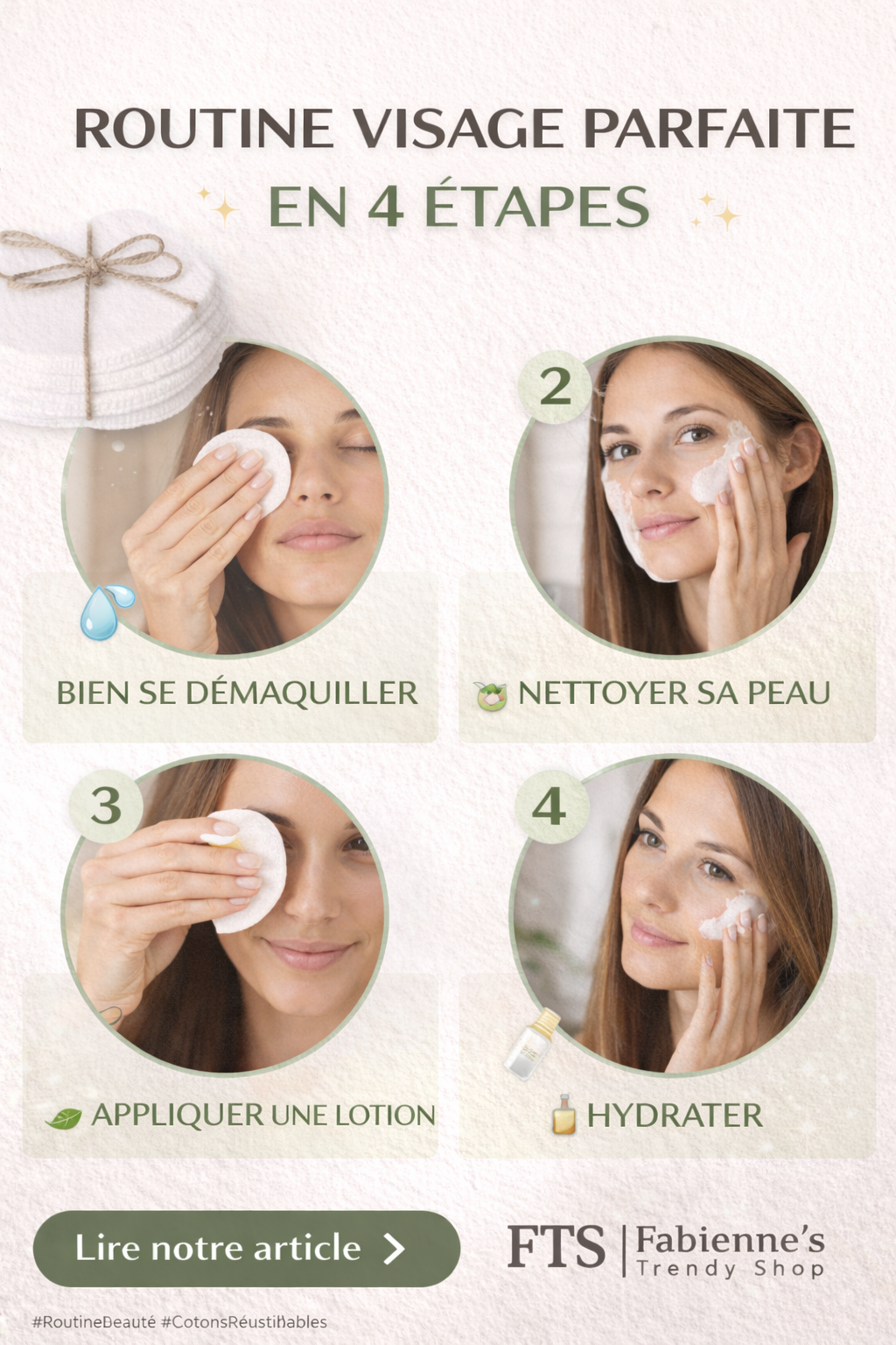 La routine visage simple et efficace pour une peau douce au quotidien ✨