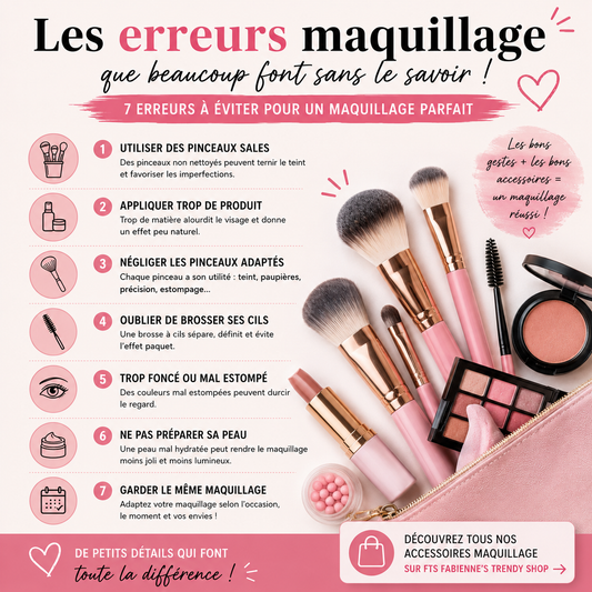 Les erreurs maquillage que beaucoup de personnes font sans le savoir 💄