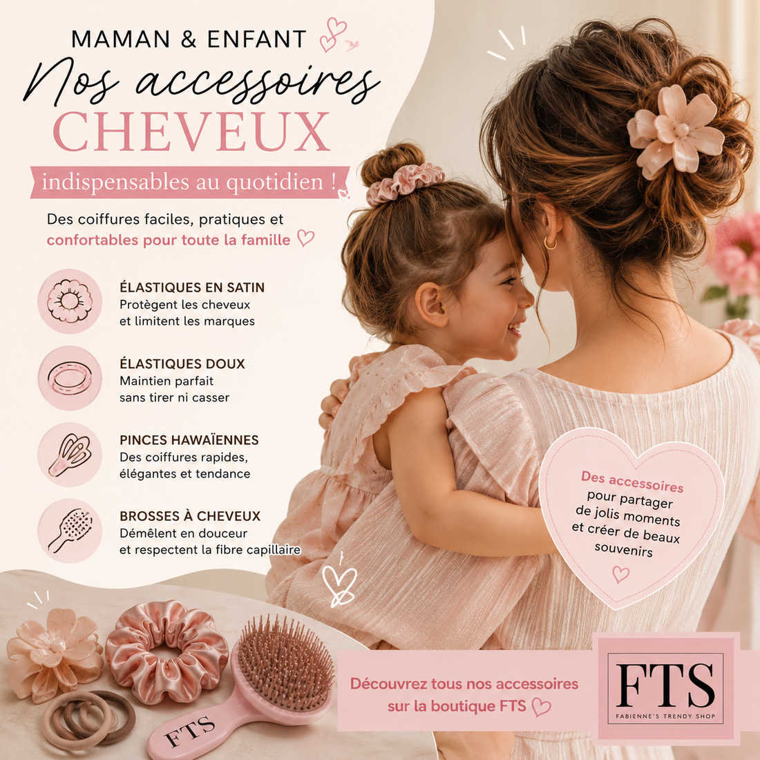 Maman & Enfant : les accessoires cheveux indispensables pour des coiffures faciles au quotidien 🩷