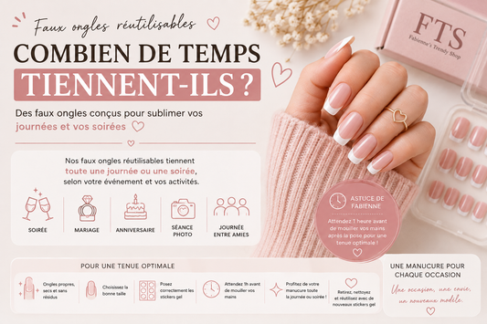 Faux ongles réutilisables : combien de temps tiennent-ils ?