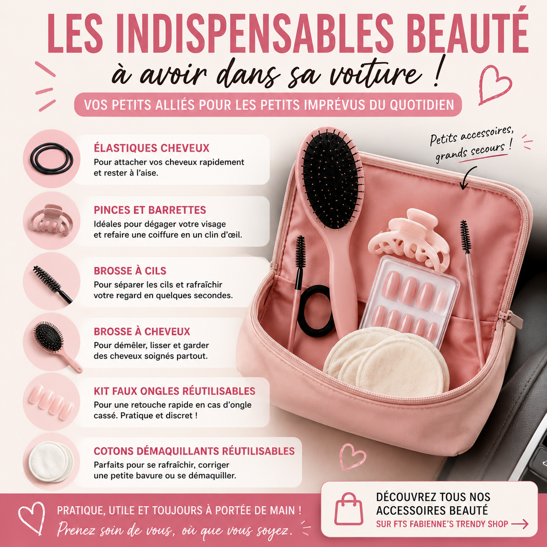Les indispensables beauté à toujours avoir dans sa voiture 🚗
