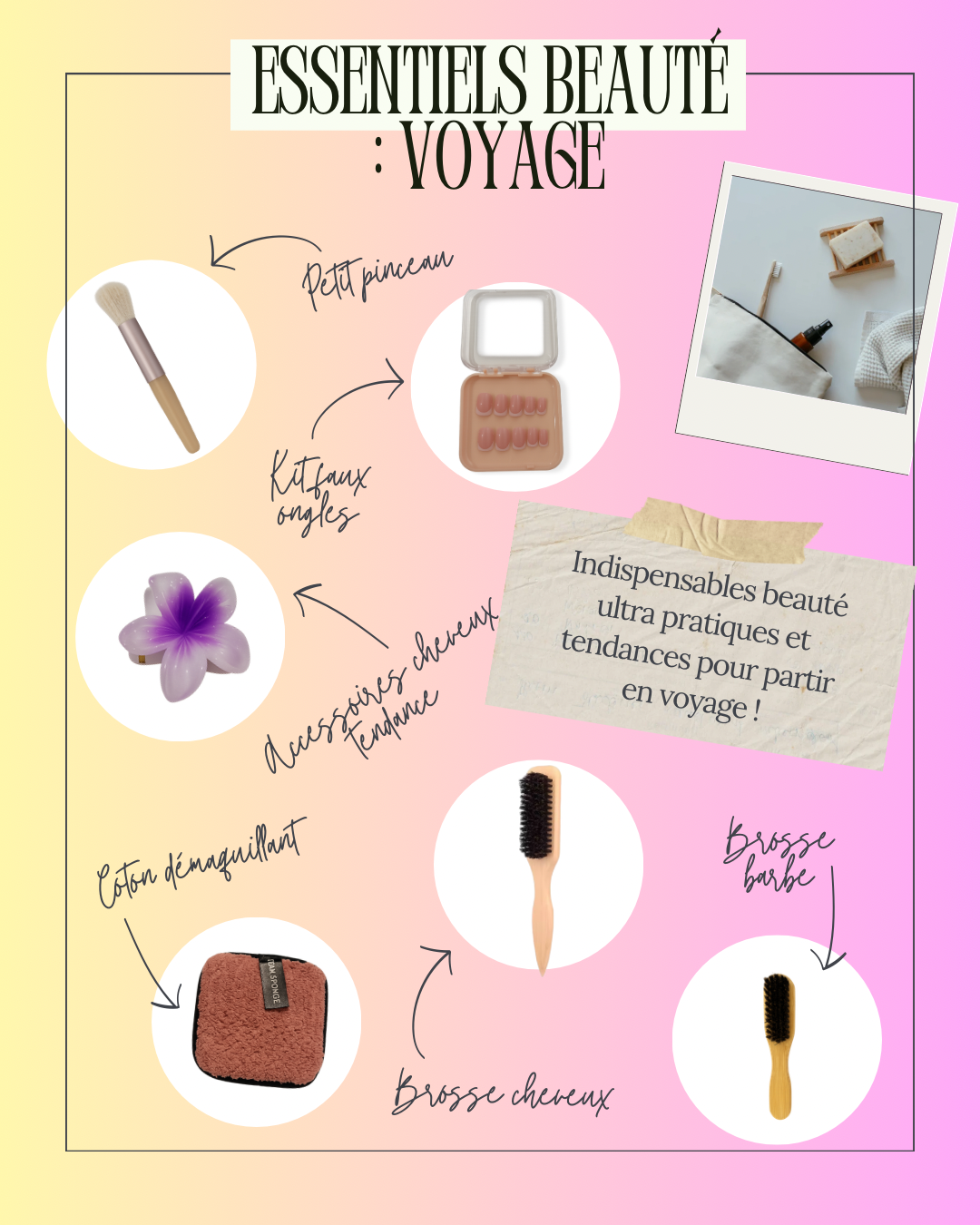 Les indispensables beauté à emporter en voyage (sans s’encombrer) 🧳
