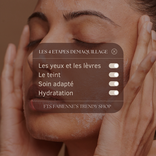 Les 4 étapes essentielles pour un démaquillage parfait et une peau éclatante 🌙