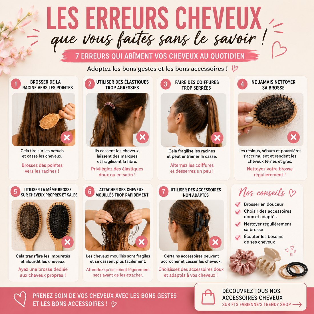 Les erreurs cheveux que beaucoup de personnes font sans le savoir ❌