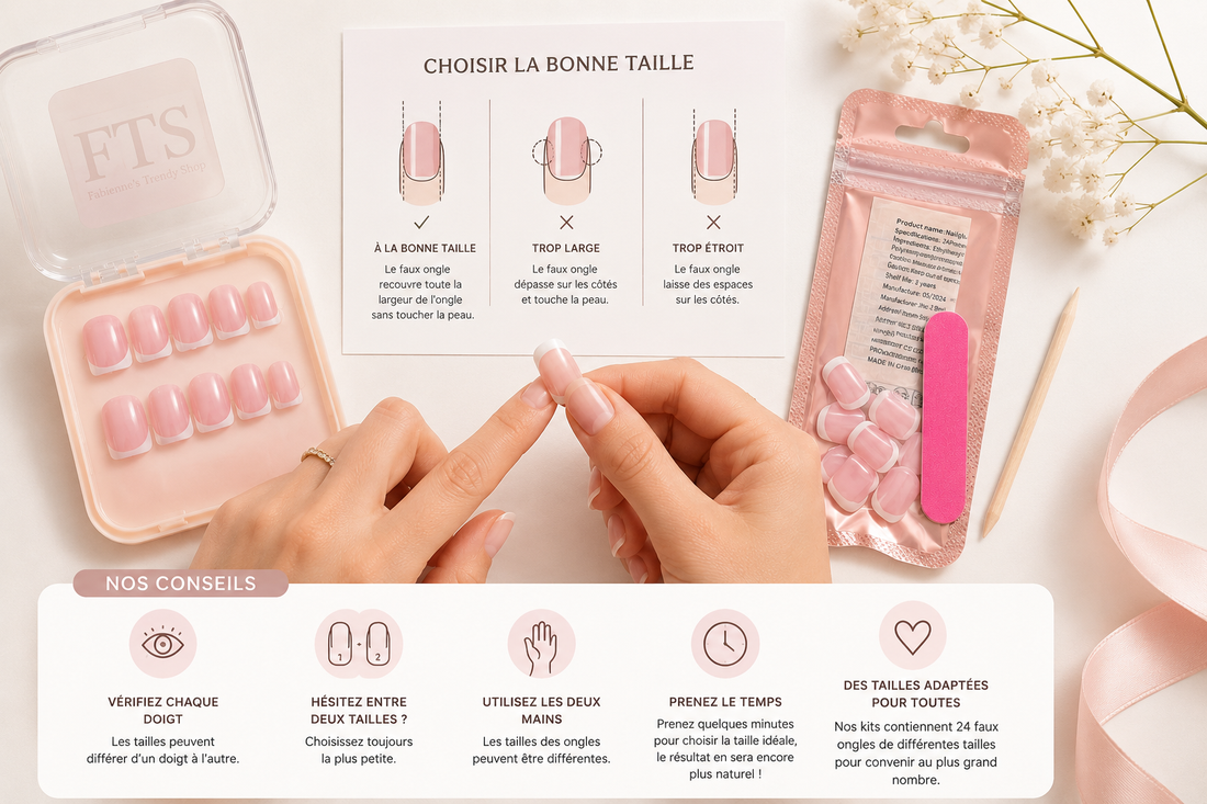 Comment choisir la bonne taille de faux ongles ?