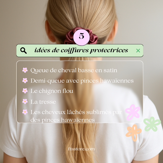 Idées coiffures faciles et tendance avec des accessoires tout doux pour les cheveux 🌸