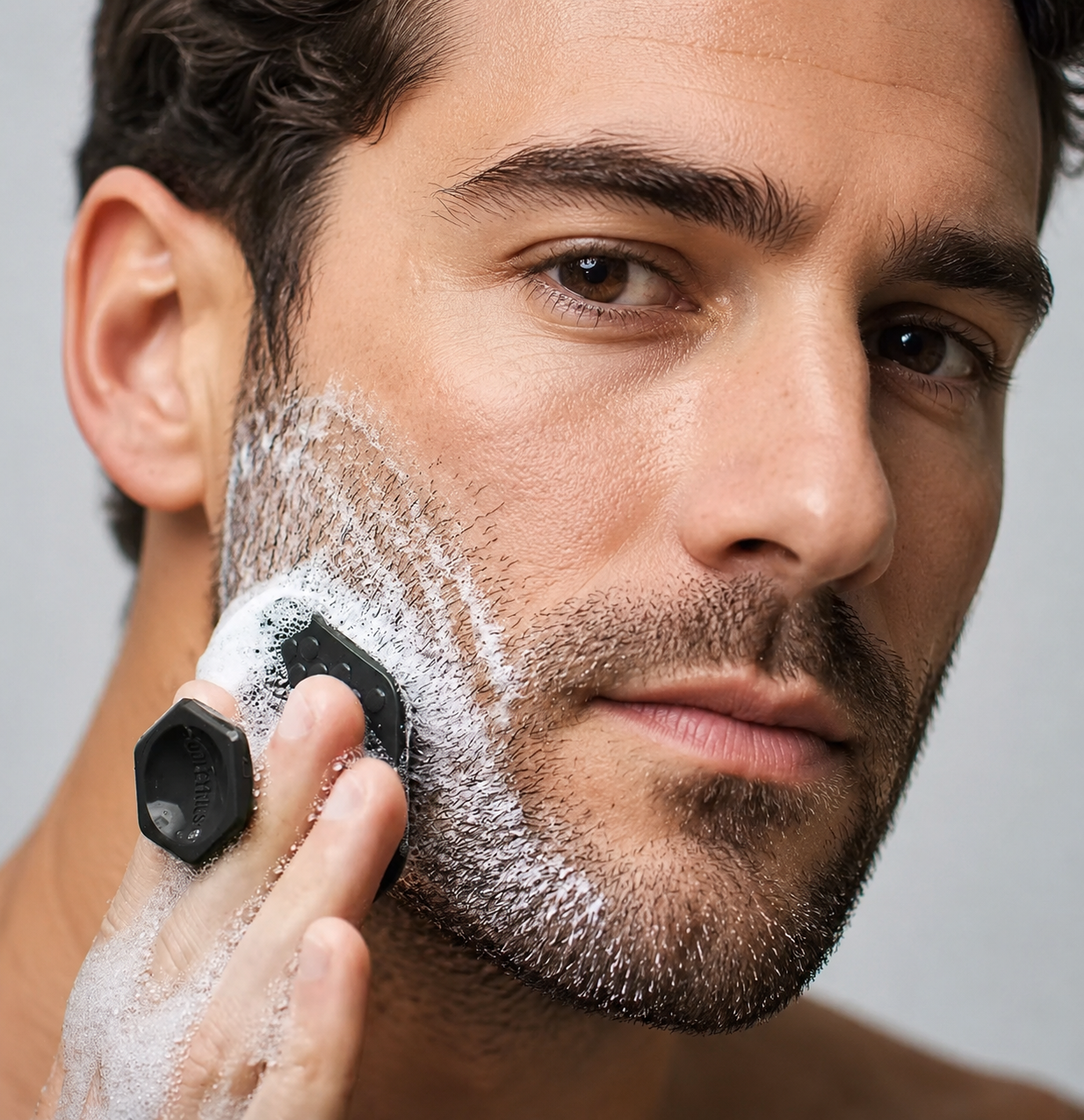 Brosse de nettoyage visage & barbe en silicone