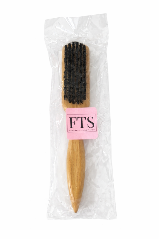 Natural bristle hairbrush