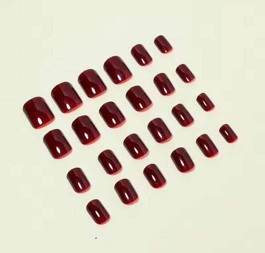 Faux ongles court réutilisable - CHERRY