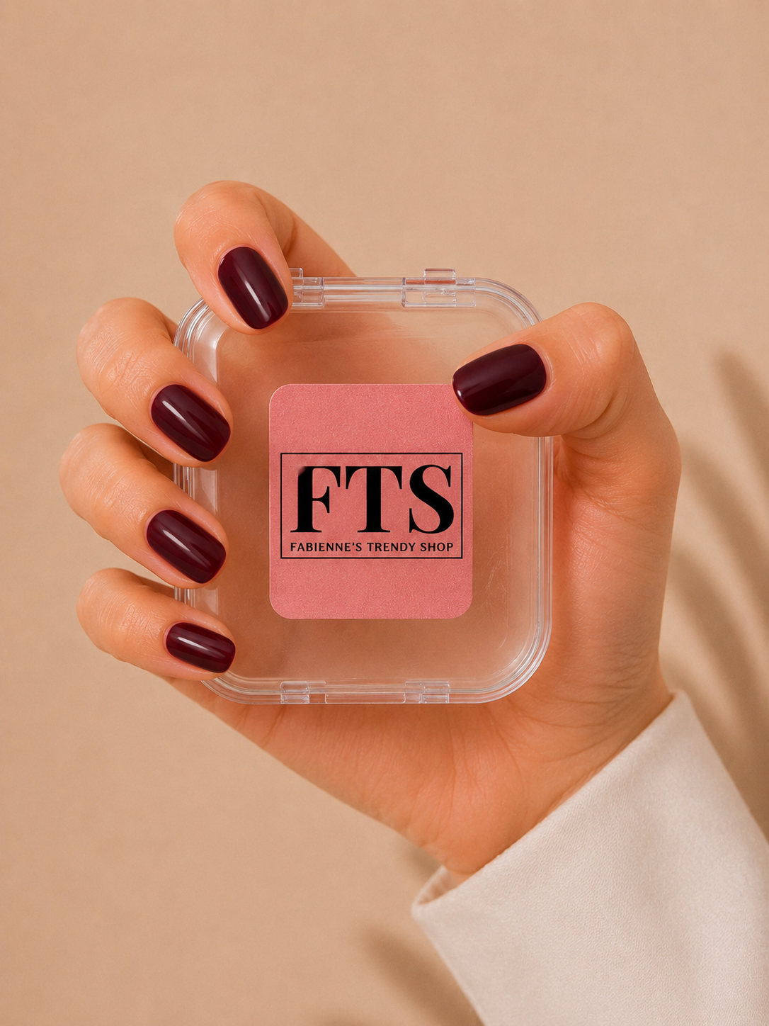 Faux ongles court réutilisable - CHERRY