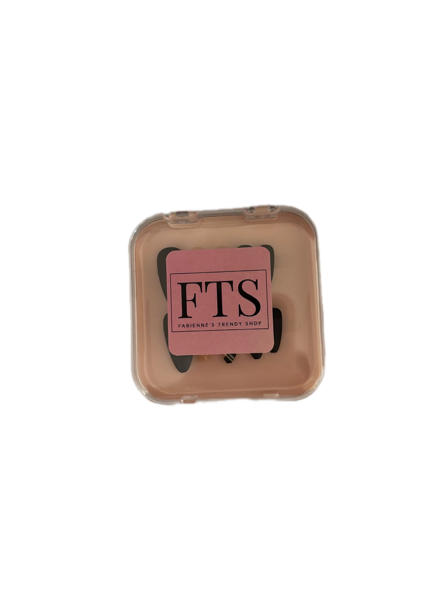 Faux ongles amande - NOIR