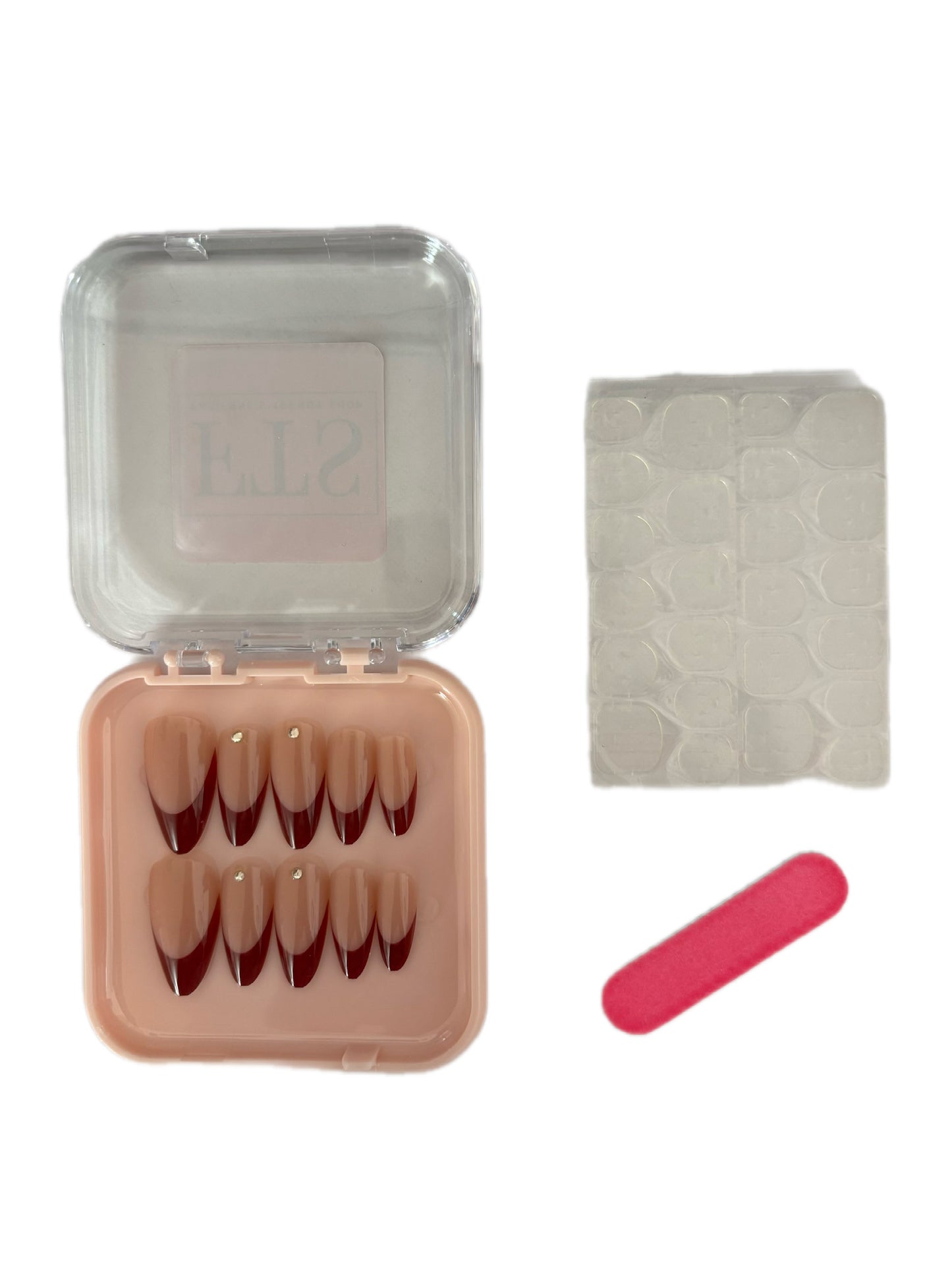 Faux ongles amande - FRENCH ROUGE